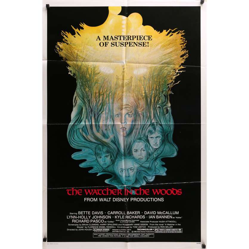 WATCHER IN THE WOODS Movie Poster style B - Disney, Bette Davis