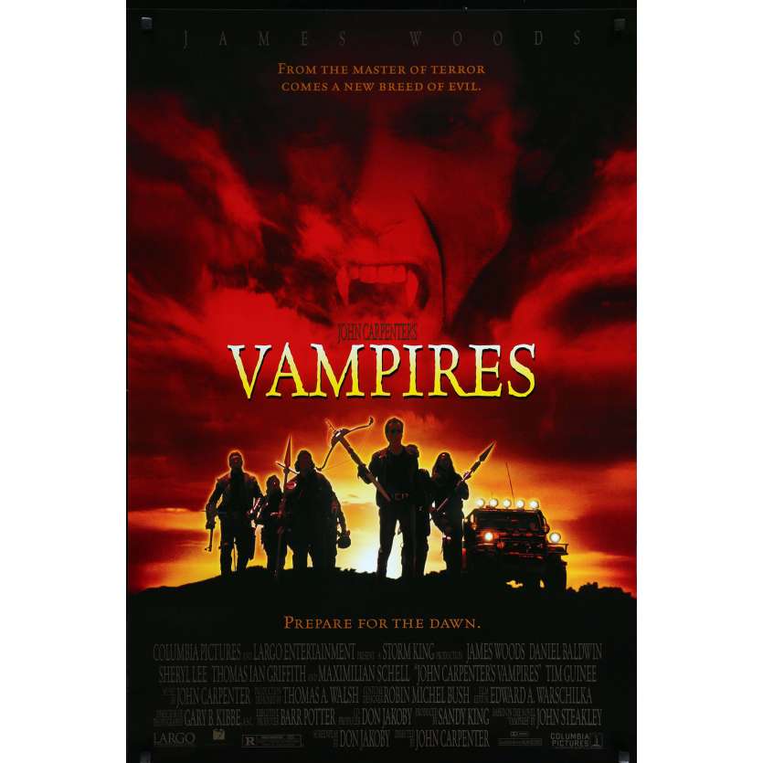 VAMPIRES Affiche de film 69x101 cm - DS 1998 - James Woods, John Carpenter -