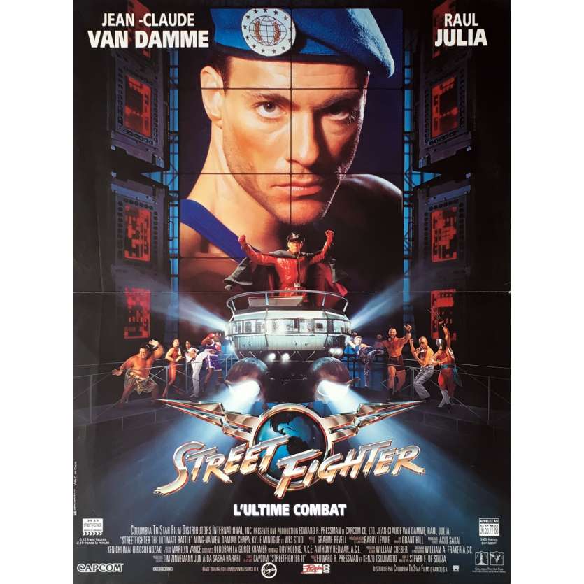 STREET FIGHTER Movie Poster 15x21 in.  -  1994 - Steven E. de Souza, Jean-Claude Van Damme