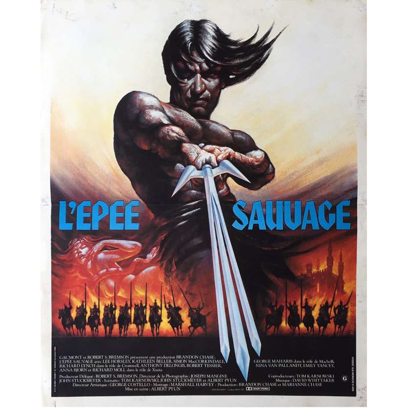 L'EPEE SAUVAGE Affiche de film 40x60 cm - 1982 - Albert Pyun, Heroic Fantasy