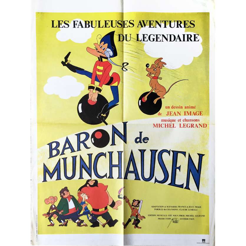 LE BARON DE MUNCHAUSEN Affiche de film 60x80 cm - 1979 - Dominique Paturel, Jean Image -