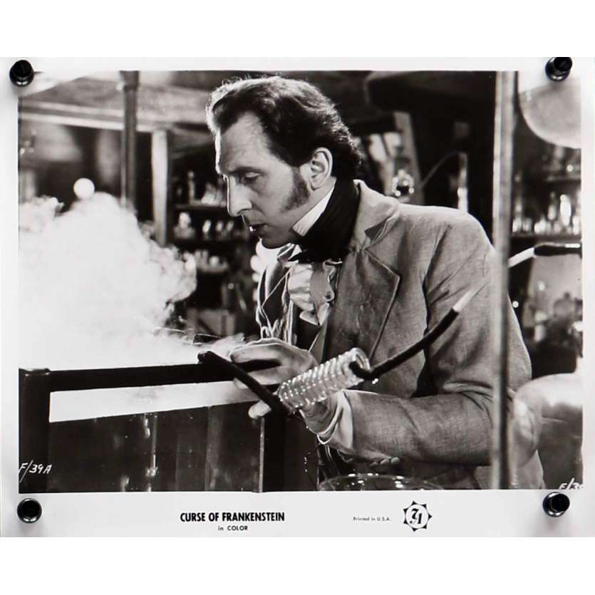 THE CURSE OF FRANKENSTEIN Movie Still 8x10 in.  - N02 R1964 - Terence Fisher, Peter Cushing, Christopher Lee