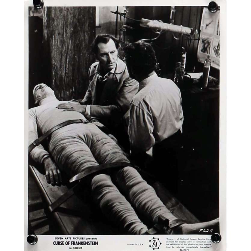 THE CURSE OF FRANKENSTEIN Movie Still 8x10 in. - N01 R1964 - Terence Fisher, Peter Cushing, Christopher Lee