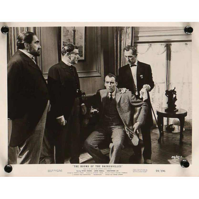 LE CHIEN DES BASKERVILLE Photo de presse 20x25 cm - N04 1959 - Peter Cushing, Christopher Lee, Terence Fisher