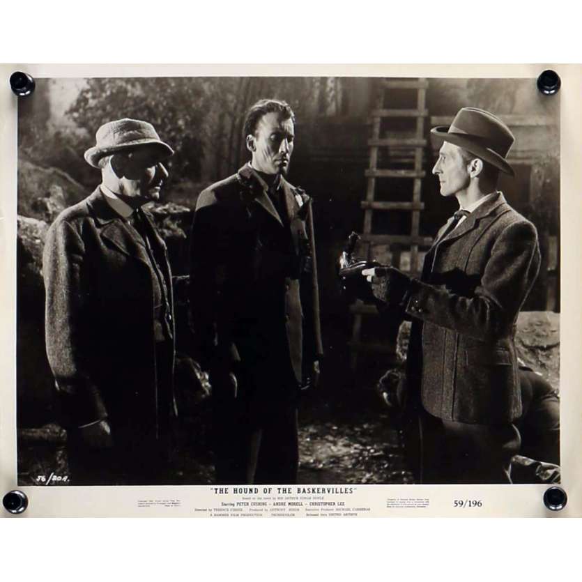 LE CHIEN DES BASKERVILLE Photo de presse 20x25 cm - N01 1959 - Peter Cushing, Christopher Lee, Terence Fisher