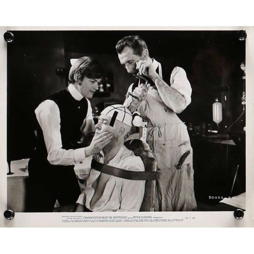 FRANKENSTEIN MUST BE DESTROYED Movie Still 8x10 in. - N01 1969 - Terence Fisher, Peter Cushing