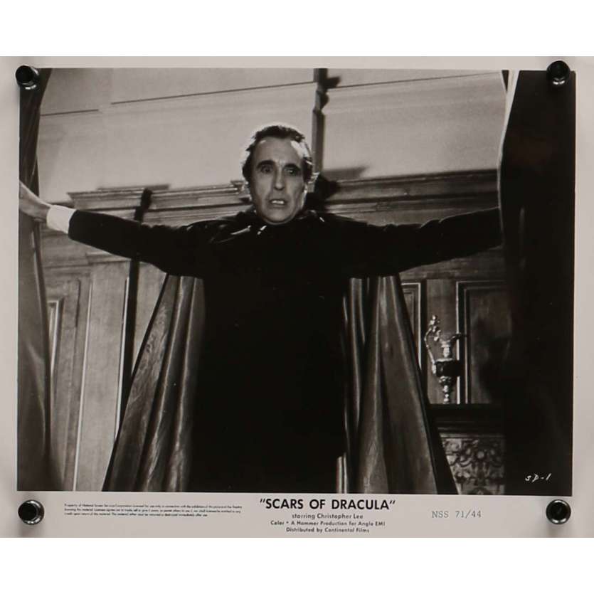 SCARS OF DRACULA Movie Still 8x10 in.  - N01 1970 - Roy Ward Baker, Christopher Lee