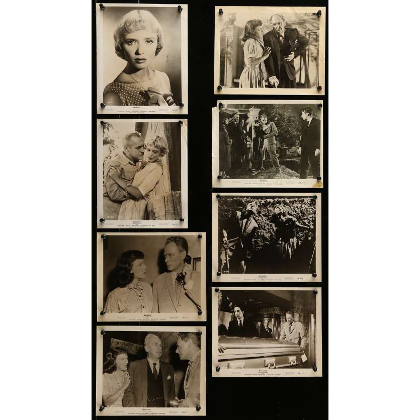 MACABRE Movie Stills 8x10 in. - x8 1958 - William Castle, Bernice Stegers