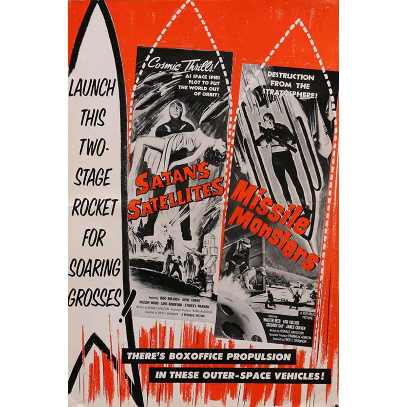 SATAN'S SATELLITES / MISSILE MONSTERS Dossier de presse 30x46 cm - 14p 1958 - Judd Holdren, Fred C. Brannon