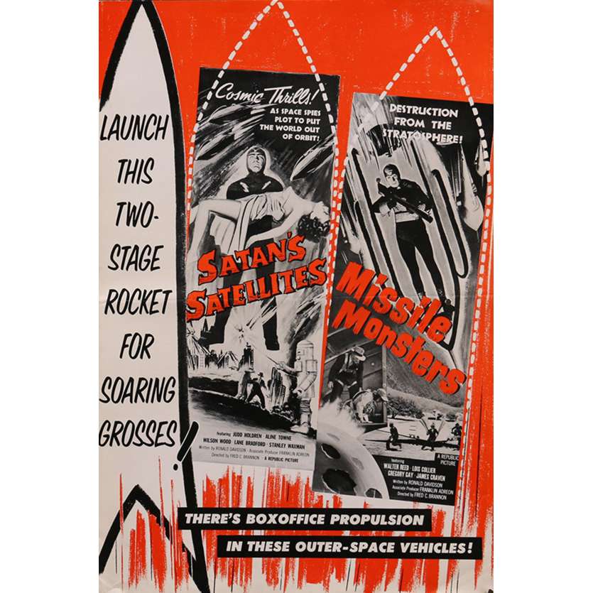 SATAN'S SATELLITES/MISSILE MONSTERS Pressbook 12x18 in. - 14p 1958 - Fred C. Brannon, Judd Holdren