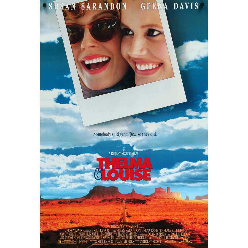 THELMA AND LOUISE Movie Poster 27x40 in.  -  1991 - Ridley Scott, Geena Davis