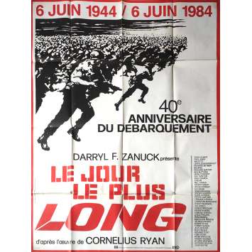 LE JOUR LE PLUS LONG Affiche de film 120x160 cm - R1984 - John Wayne, Dean Martin, Ken Annakin LE JOUR LE PLUS LONG Affiche de film 120x160 cm - R1984 - John Wayne, Dean Martin, Ken Annakin