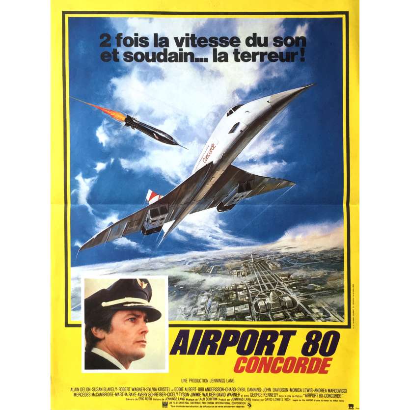 AIRPORT 80 CONCORDE Affiche de film 40x60 cm - 1979 - Alain Delon, David Lowell Rich