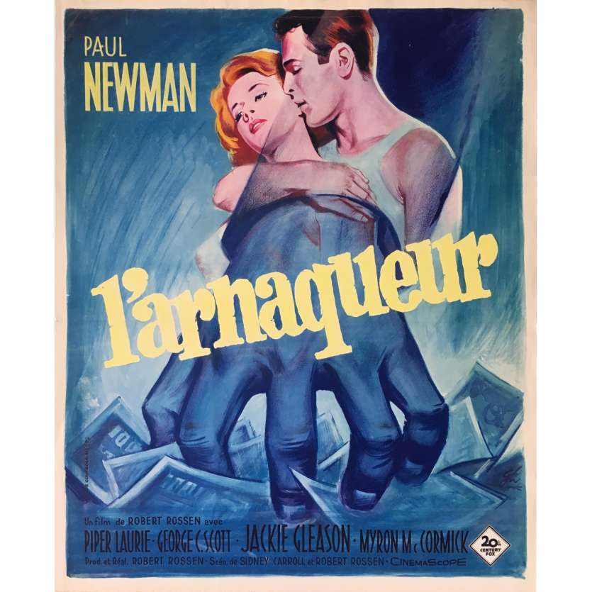 L'ARNAQUEUR Affiche de film 40x60 cm -  1961 - Paul Newman, Robert Rossen
