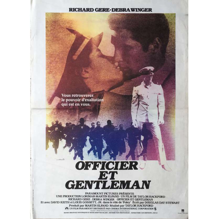 OFFICIER ET GENTLEMAN Affiche de film 40x60 cm -  1982 - Richard Gere, Taylor Hackford