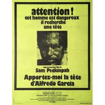 BRING ME THE HEAD OF ALFREDO GARCIA Movie Poster 23x32 in. - 1974 - Sam Peckinpah, Warren Oates