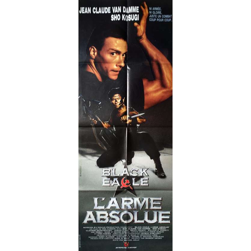 L'ARME ABSOLUE Affiche de film 60x160 cm - 1988 - Jean-Claude Van Damme, Eric Karson