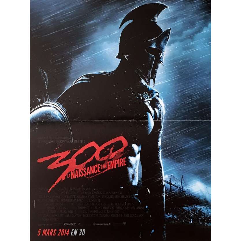 300, RISE OF THE EMPIRE French Movie Poster 15x21- 2014 - Zack Snyder, Sullivan Stappleton