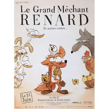 LE GRAND MECHANT RENARD Movie Poster 15x21 in.  -  2017 - Patrick Imbert, Jean Regnaud