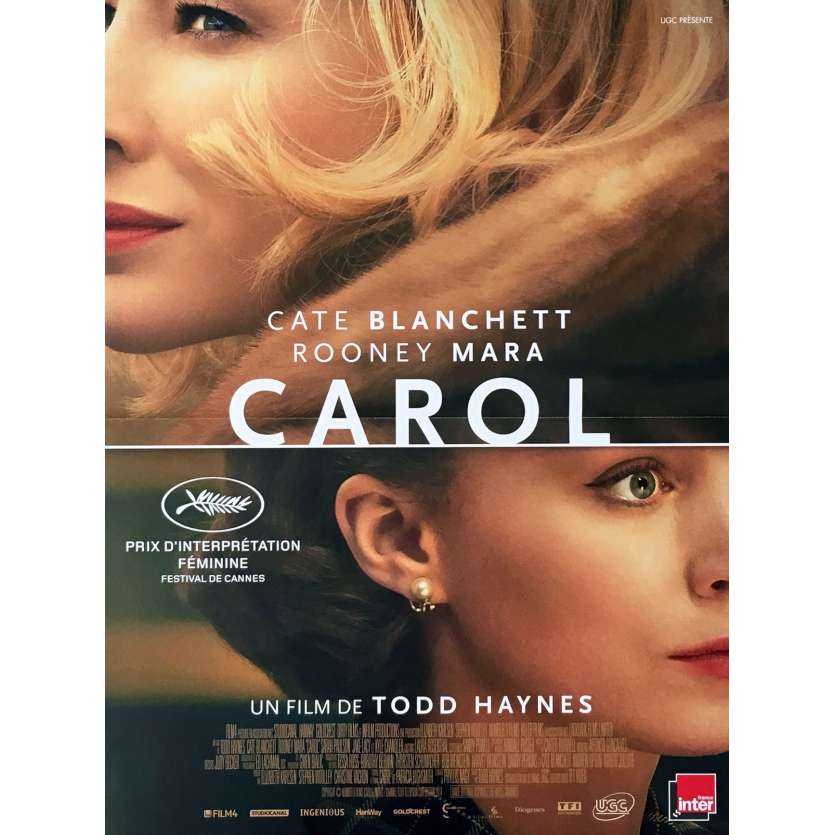 CAROL Movie Poster 15x21 in.  -  2016 - Todd Haynes, Cate Blanchett, Rooney Mara