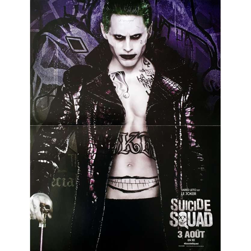 SUICIDE SQUAD - JOKER Affiche de film 40x60 cm - 2016 - Jared Leto, David Ayer