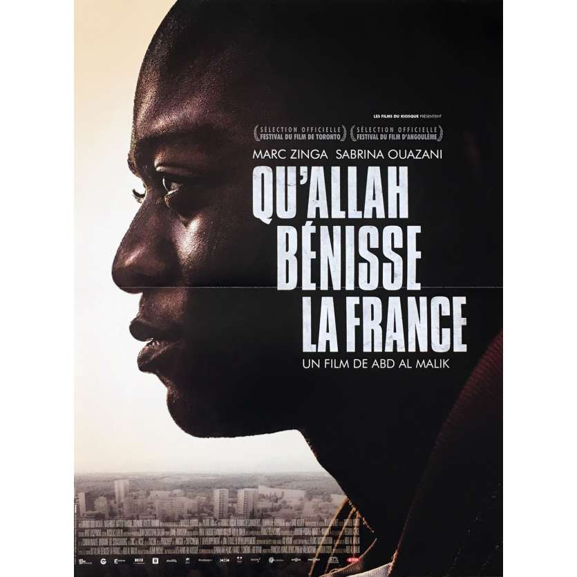 QU'ALLAH BENISSE LA FRANCE Affiche de film 40x60 cm - 2014 - Marc Zinga, Abd Al Malik