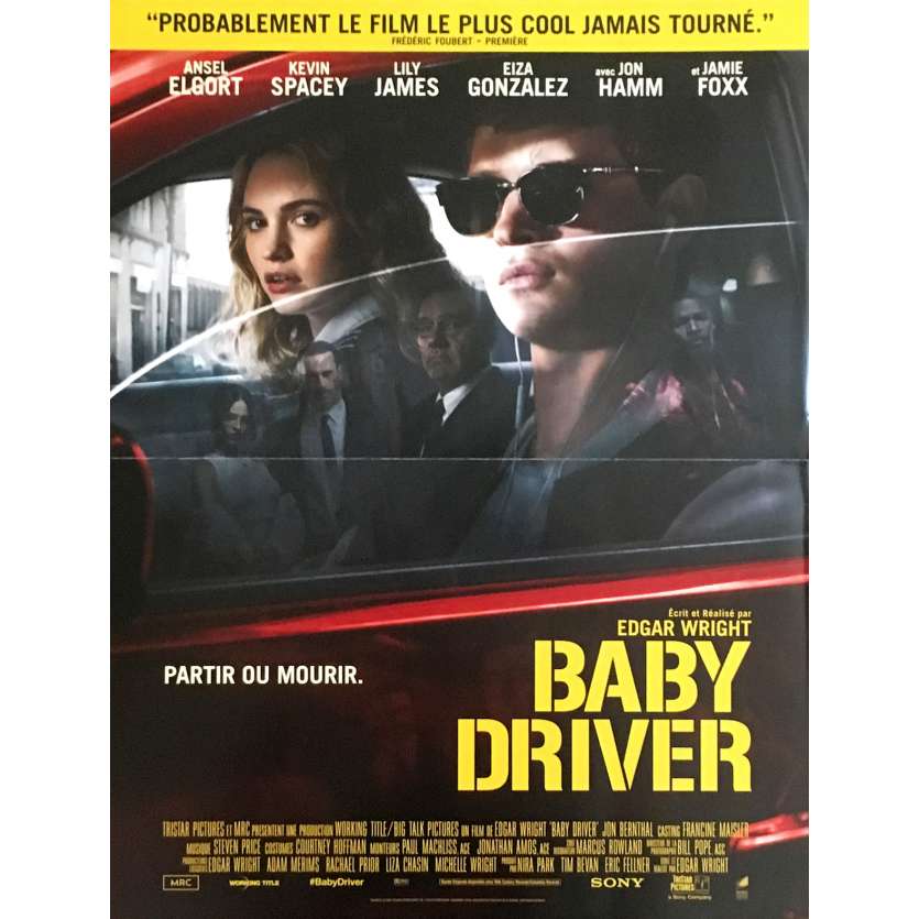 BABY DRIVER Affiche de film 40x60 cm -  2017 - Jon Hamm, Edgar Wright