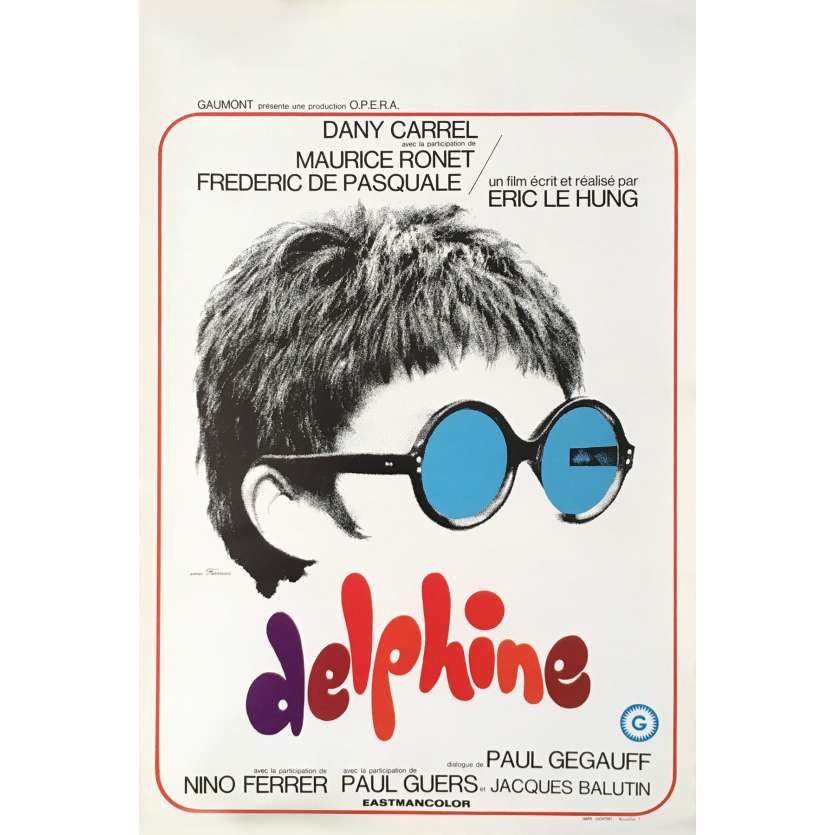 DELPHINE Movie Poster 14x21 in. - 1969 - Eric Le Hung, Dany Carel