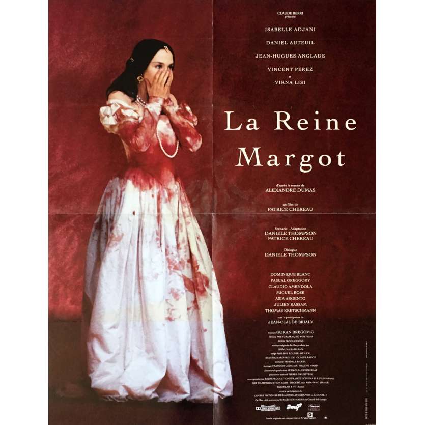 QUEEN MARGOT Movie Poster 23x32 in.  -  1994 - Patrice Chéreau, Isabelle Adjani