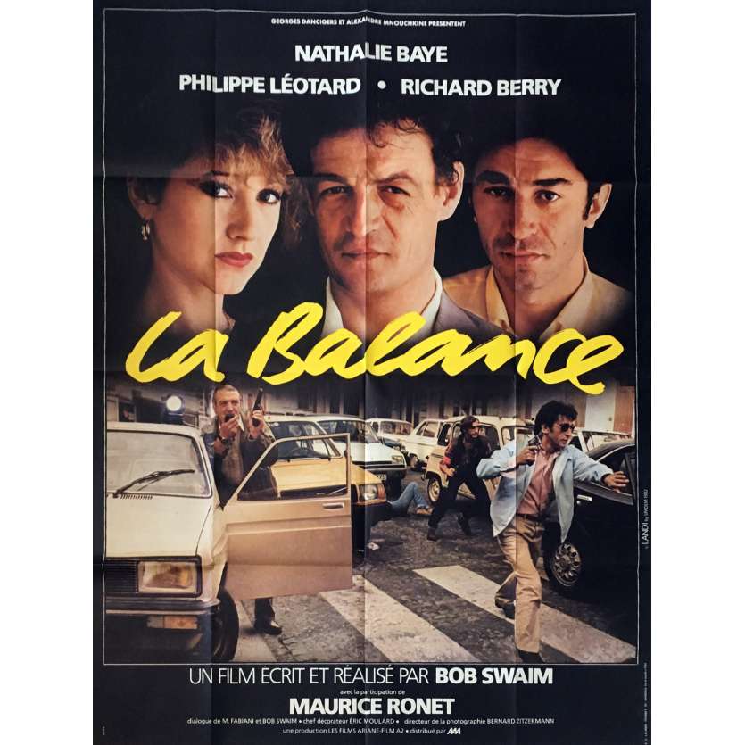 LA BALANCE Affiche de film 120x160 cm -  1982 - Nathalie Baye, Bob Swaim
