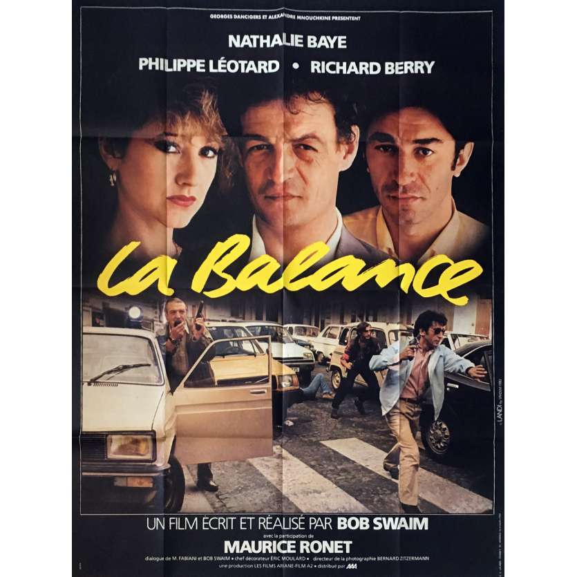 LA BALANCE Affiche de film 120x160 cm - 1982 - Nathalie Baye, Bob Swaim