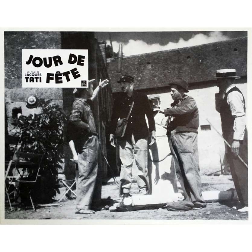 JOUR DE FETE Lobby Card 9x12 in. - N13 R1970 - Jacques Tati, Paul Frankeur