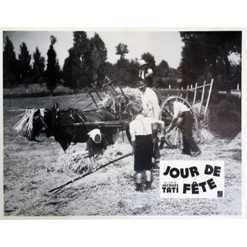 JOUR DE FETE Lobby Card 9x12 in. - N12 R1970 - Jacques Tati, Paul Frankeur