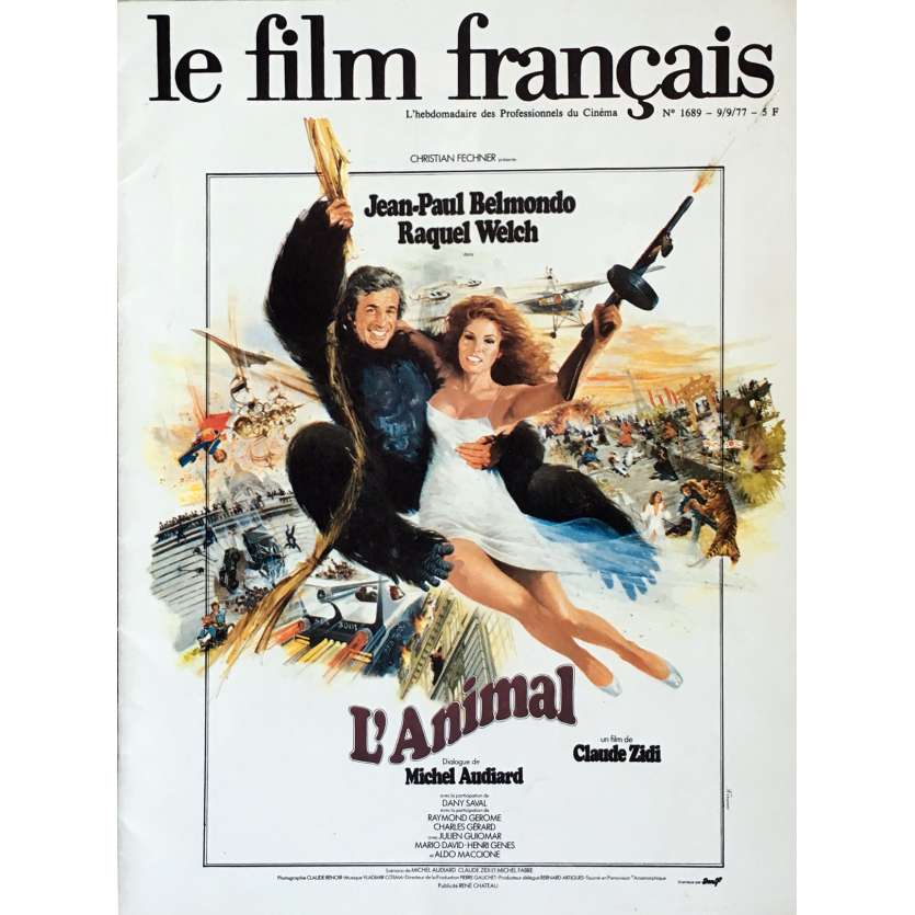 LE FILM FRANÇAIS Magazine 21x30 cm - R1970 - Jean-Paul Belmondo, Claude Zidi
