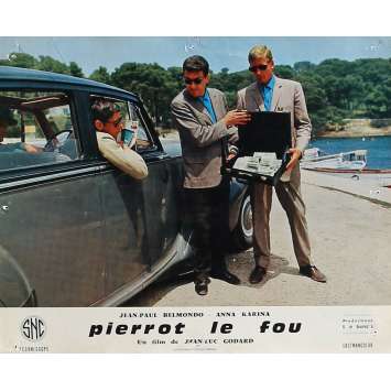 PIERROT LE FOU Photo de film 25x30 cm - N08 1965 - Jean-Paul Belmondo, Jean-Luc Godard