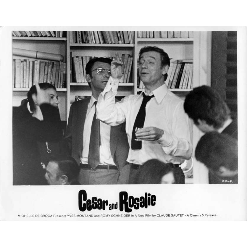 CESAR ET ROSALIE Photo de presse 20x25 cm - N02 1972 - Yves Montand, Claude Sautet