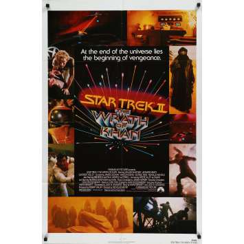 STAR TREK 2 Affiche de film 69x104 - 1982 - Leonard Nimoy STAR TREK 2 Affiche de film 69x104 - 1982 - Leonard Nimoy