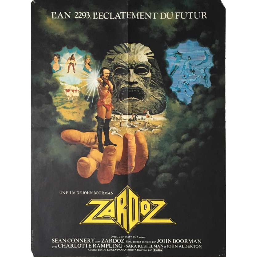 ZARDOZ Movie Poster 23x32 in. - 1974 - John Boorman, Sean Connery