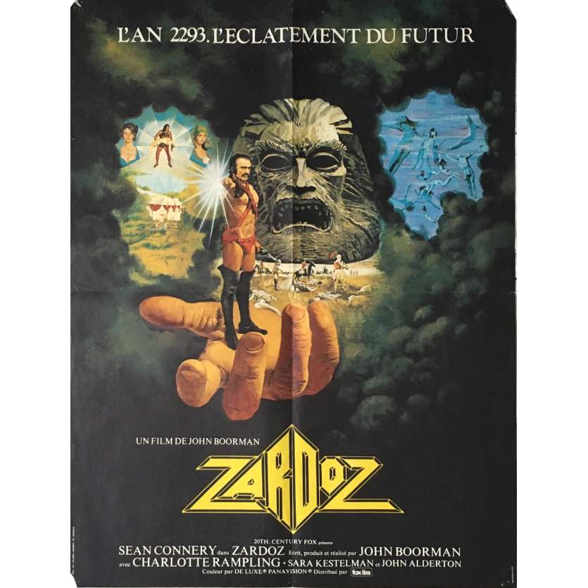 ZARDOZ Movie Poster 23x32 in.  -  1974 - John Boorman, Sean Connery