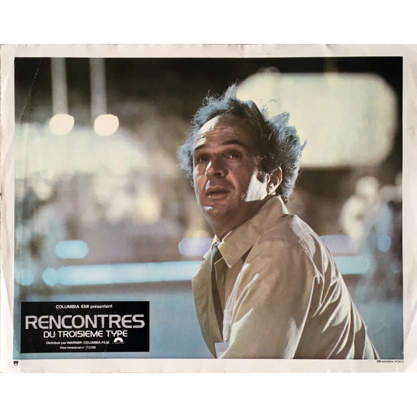 CLOSE ENCOUNTERS OF THE THIRD KIND Lobby Card 9x12 in.  -  1977 - Steven Spielberg, Richard Dreyfuss