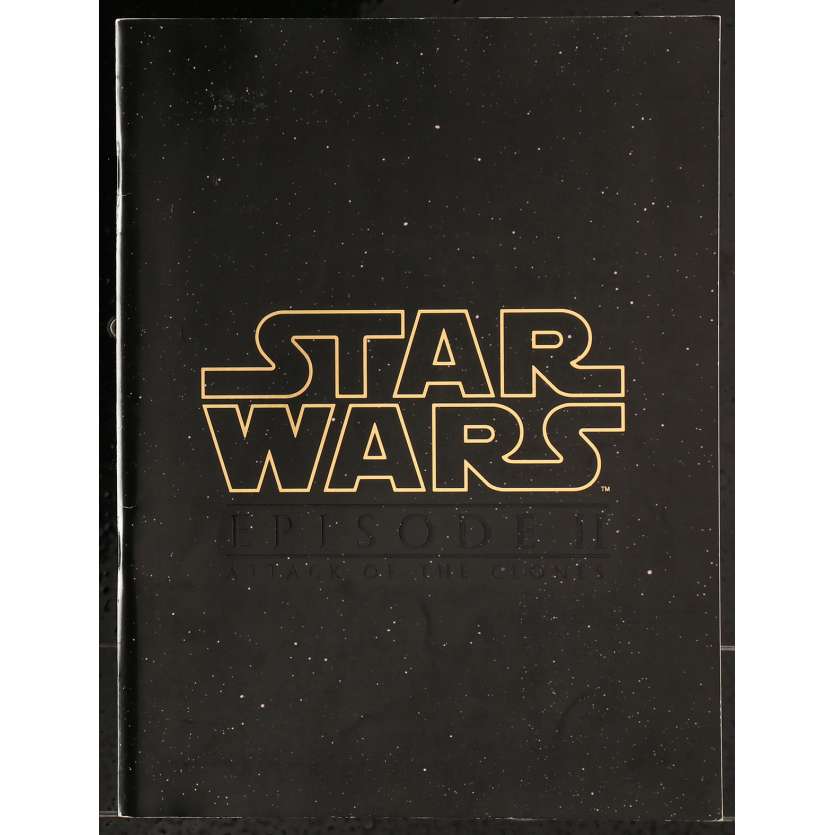 STAR WARS - L'ATTAQUE DES CLONES Programme 20x25 cm -  2002 - Natalie Portman, George Lucas