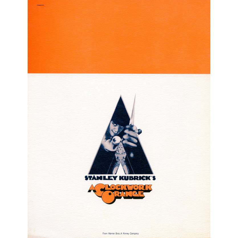 ORANGE MECANIQUE SupplÃ©ment 20x25 cm - N02 1971 - Malcom McDowell, Stanley Kubrick