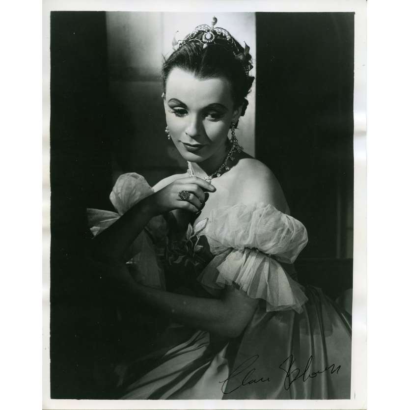 CLAIRE BLOOM Photo signée Américaine Originale 20x25 cm - 1955