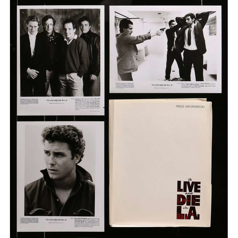 POLICE FEDERALE LOS ANGELES Presskit avec 3 photos 20x25 cm - 1984 - Willem Dafoe, William Friedkin