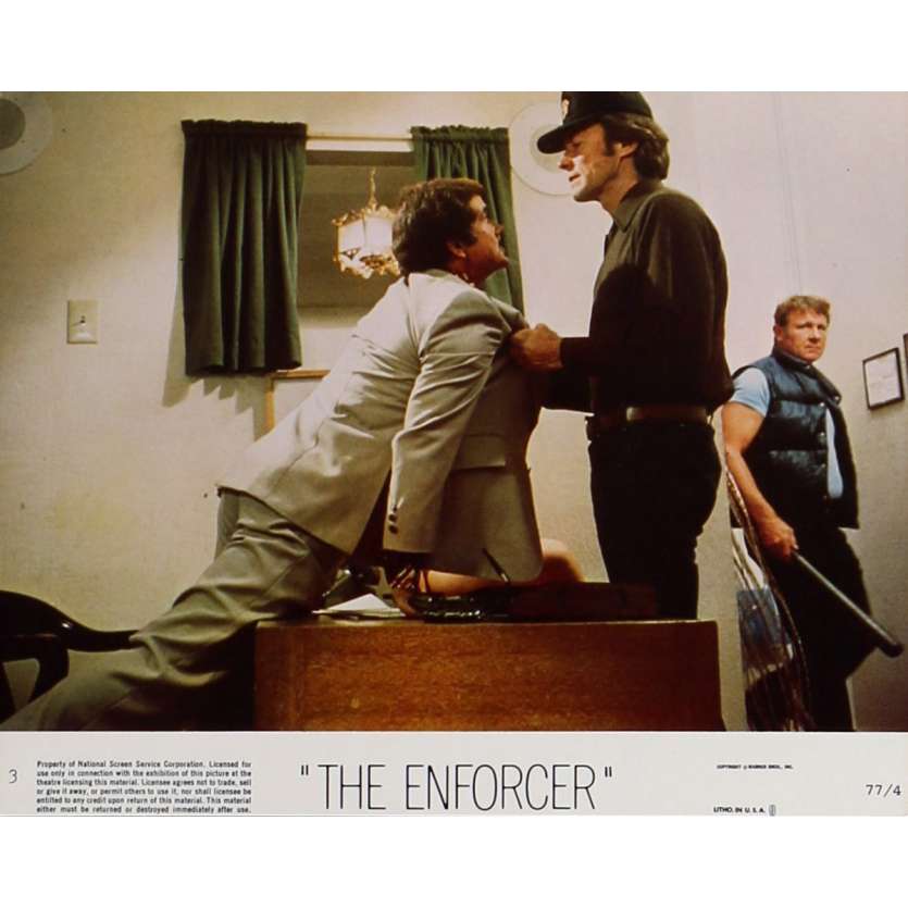THE ENFORCER Lobby Card 8x10 in.  - N03 1976 - James Fargo, Clint Eastwood