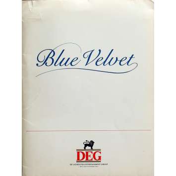 BLUE VELVET Presskit 20x25 cm - 1986 - Isabella Rosselini, David Lynch BLUE VELVET Presskit 20x25 cm - 1986 - Isabella Rosselini, David Lynch