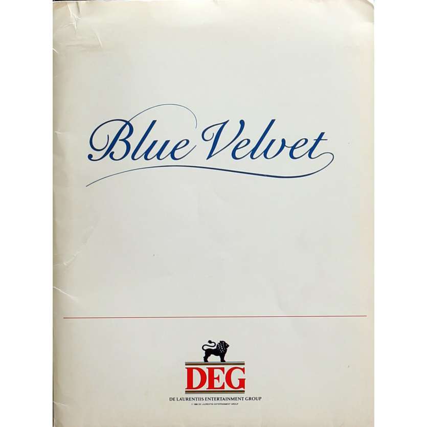 BLUE VELVET Presskit 8x10 in. - 1986 - David Lynch, Isabella Rosselini