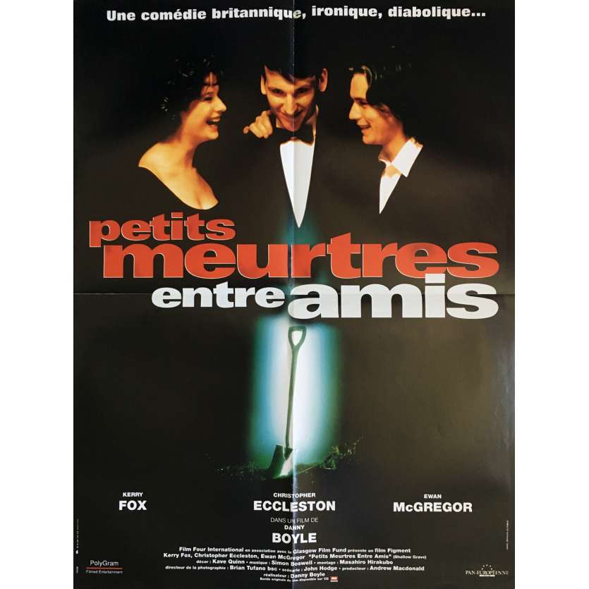 PETITS MEURTRES ENTRE AMIS Affiche de film 40x60 cm -  1994 - Ewan McGregor, Danny Boyle