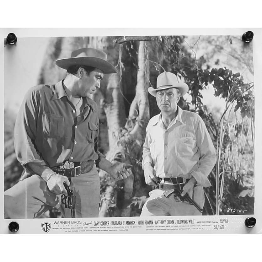 LE SOUFFLE SAUVAGE Photo de presse 20x25 cm - N03 1953 - Gary Cooper, Hugo Fregonese
