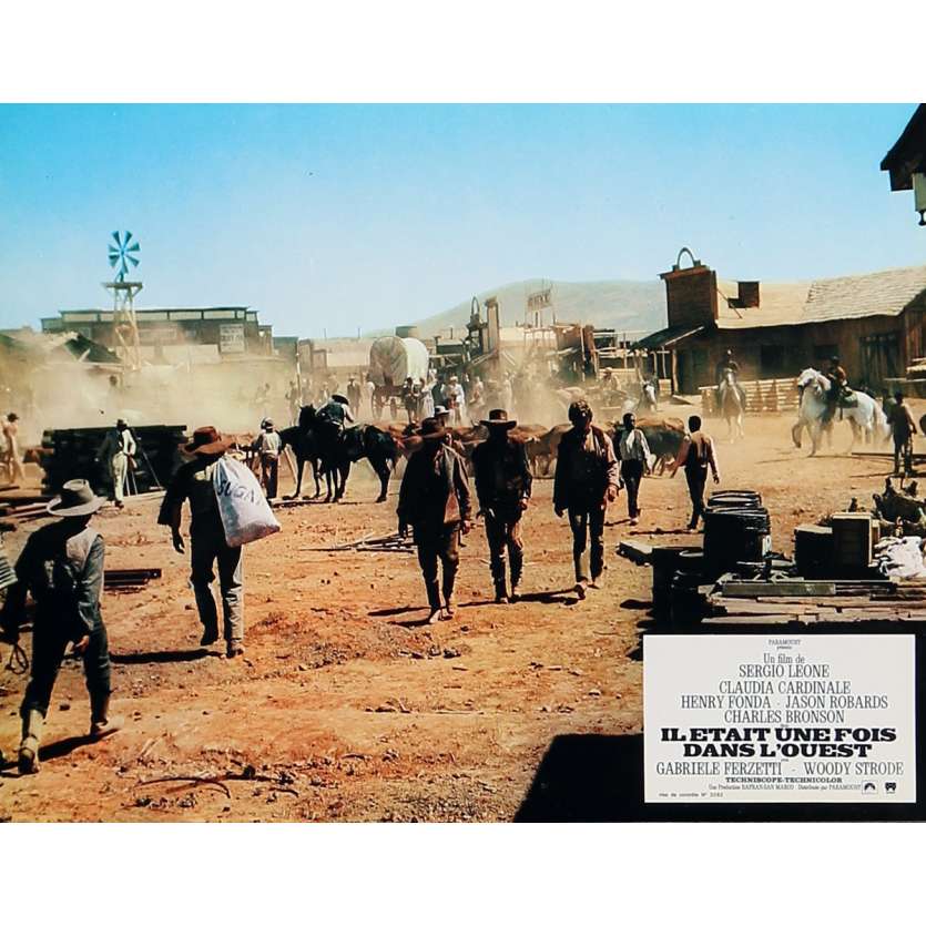 ONCE UPON A TIME IN THE WEST Lobby Card 9x12 in. - N04 R1970 - Sergio Leone, Henry Fonda